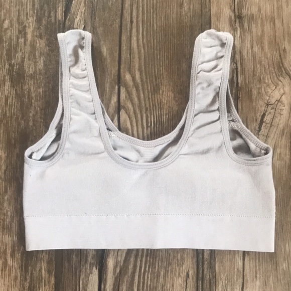 JESSICA SIMPSON Comfort Lace Stretch Shelf Bra Grey - Picture 4 of 6